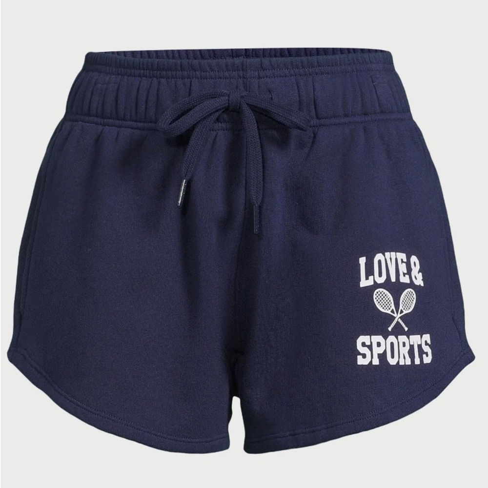Love & Sports French Terry Graphic Shorts, 3.5” Inseam